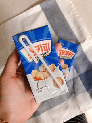 스키피피넛우유 스키피 피넛버터우유 — 5점을 준 리뷰어가 2019년 11월 올린 사용 사진
