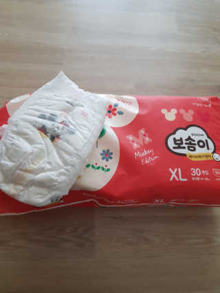 보솜이 베이비케어 팬티형 기저귀 — 4점을 준 리뷰어가 2019년 3월 올린 사용 사진