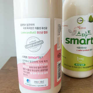 유산균하우스 프로바이오65 스마트 딸기맛, 플레인 맛 2종 랜덤 — 5점을 준 리뷰어가 2019년 6월 올린 사용 사진