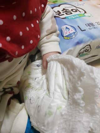 보솜이 리얼코튼 팬티형 — 5점을 준 리뷰어가 2019년 3월 올린 사용 사진