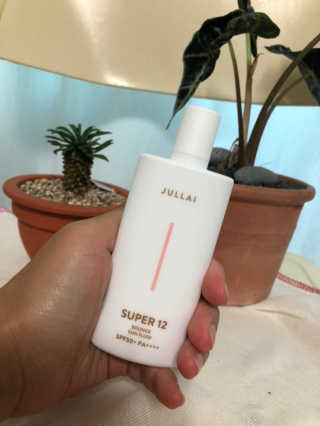 쥴라이Jullai 슈퍼 12 바운스 선 플루이드 SPF50+ PA++++ — 2점을 준 리뷰어가 2019년 7월 올린 사용 사진