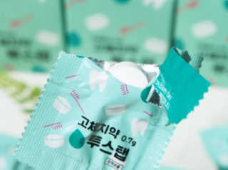 솔테라피 씹는 고체치약 투스탭 스파클레몬 6정 x 5박스 — 5점을 준 리뷰어가 2019년 5월 올린 사용 사진