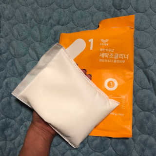 레인보우샵 올인원세탁세제,베이킹소다 스틱포6개입+세탁조클리너 — 4.67점을 준 리뷰어가 2018년 4월 올린 사용 사진