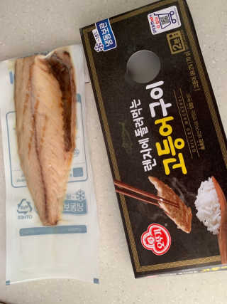 오뚜기 렌지에 돌려먹는 생선구이 3종 — 5점을 준 리뷰어가 2019년 5월 올린 사용 사진