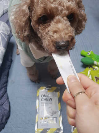 펫프렌즈 생고기가 한봉지 가득 원츄 50g — 5점을 준 리뷰어가 2020년 1월 올린 사용 사진