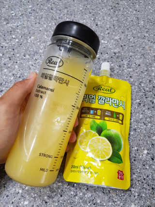 장수농가 리얼깔라만시 — 4.5점을 준 리뷰어가 2018년 6월 올린 사용 사진