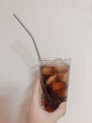 에코앤드] 환경을 생각한 스테인레스 빨대[직선,밴딩] — 5점을 준 리뷰어가 2019년 5월 올린 사용 사진