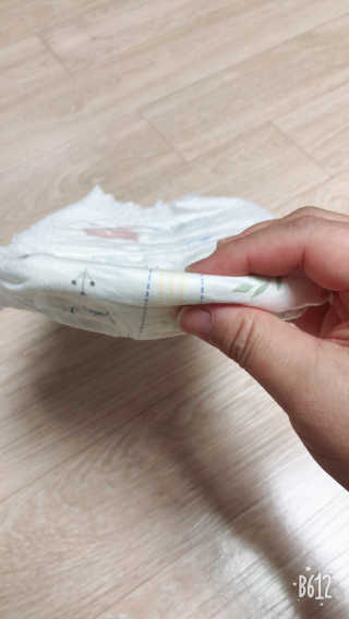 보솜이 리얼코튼 팬티형 — 5점을 준 리뷰어가 2019년 3월 올린 사용 사진