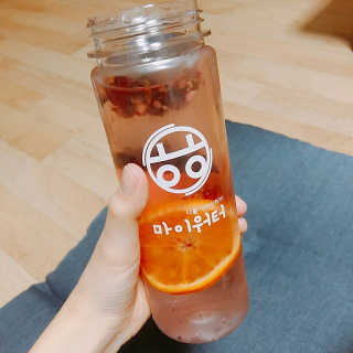 ㅎㅎ마이워터 ㅎㅎ 마이워터 과일워터팩+전용보틀_레몬오렌지 — 4.33점을 준 리뷰어가 2017년 9월 올린 사용 사진