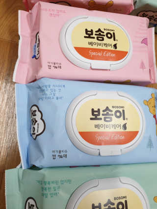 보솜이 아기물티슈 베이비케어 푸에디션 캡 74매 10입 — 5점을 준 리뷰어가 2019년 4월 올린 사용 사진