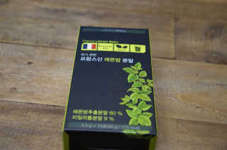 로하스웰 프랑스산 레몬밤 분말 — 3.83점을 준 리뷰어가 2018년 6월 올린 사용 사진