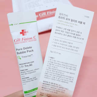 셀퓨전씨 트리악 포어 딜리트 버블 팩 — 3.17점을 준 리뷰어가 2018년 4월 올린 사용 사진