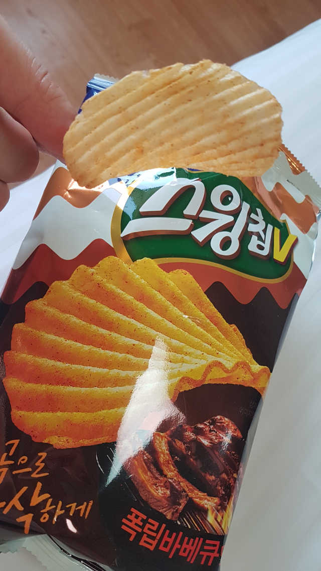 스윙칩V 폭립바베큐맛 리뷰 사진