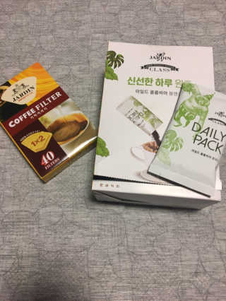 (주)쟈뎅 [쟈뎅] 클래스 신선한 하루 원두+여과지 SET — 5점을 준 리뷰어가 2019년 3월 올린 사용 사진