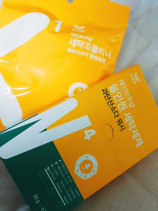 올인원 세탁세제 스틱포 6개입 + 세탁조클리너 리뷰 사진