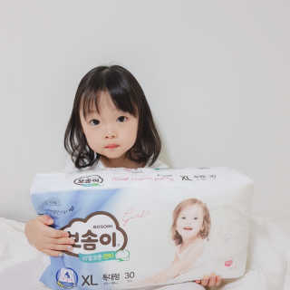 보솜이 리얼코튼 팬티형 — 5점을 준 리뷰어가 2019년 3월 올린 사용 사진