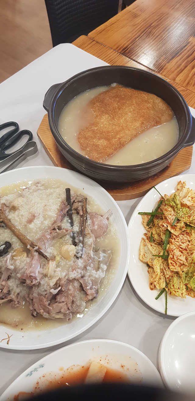 [장수촌 의왕청계점] 누룽지오리백숙 2인 리뷰 사진