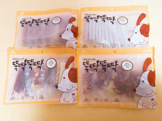 [펫토리아] 뚝딱뚝딱 400g 강아지 간식 베스트5종 — 5점을 준 리뷰어가 2019년 1월 올린 사용 사진