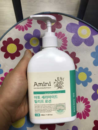 아미니 아토세라마이드 릴리프로션 — 3점을 준 리뷰어가 2020년 1월 올린 사용 사진