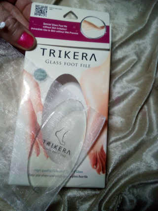 TRIKERA – 피부에 흠집이없는 발 스크럽 제품 — 5점을 준 리뷰어가 2019년 12월 올린 사용 사진