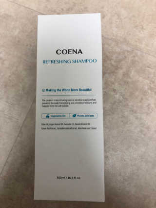 코에나샴푸 500ml — 5점을 준 리뷰어가 2019년 8월 올린 사용 사진