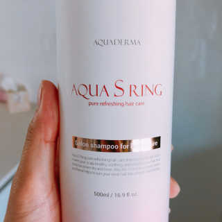 아쿠아큐링 아쿠아S링 퓨어리프레싱 헤어케어 500ml — 3.67점을 준 리뷰어가 2018년 8월 올린 사용 사진