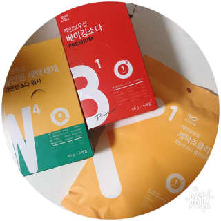 레인보우샵 올인원세탁세제,베이킹소다 스틱포6개입+세탁조클리너 — 4.33점을 준 리뷰어가 2018년 4월 올린 사용 사진