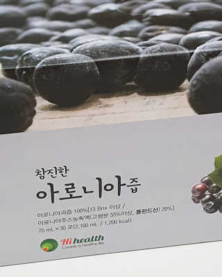 [하이헬스] 원물맛이 그대로~ 참진한 아로니아즙 30포 — 5점을 준 리뷰어가 2019년 12월 올린 사용 사진