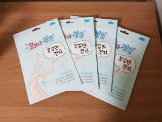 꽃보다청춘 꽃길만걷자 종아리패치 — 5점을 준 리뷰어가 2018년 4월 올린 사용 사진