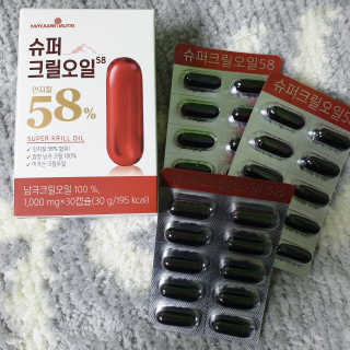 메이준뉴트리 슈퍼 크릴 오일58 1000mg x 30캡슐 — 5점을 준 리뷰어가 2020년 2월 올린 사용 사진