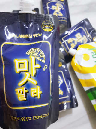 [바로푸드] 레알깔라만시1팩 + 맛깔라5팩 + 보틀1병 — 5점을 준 리뷰어가 2019년 8월 올린 사용 사진