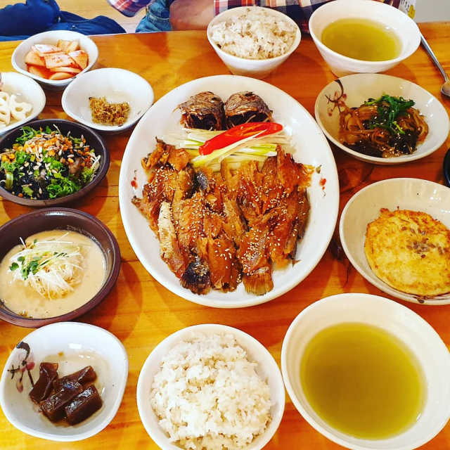 [마니산산채] 보리굴비 정식 2인세트 리뷰 사진