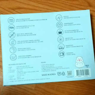 유비맘 캐릭터 실리콘 흡착 식판_색상 랜덤발송 — 4점을 준 리뷰어가 2020년 3월 올린 사용 사진