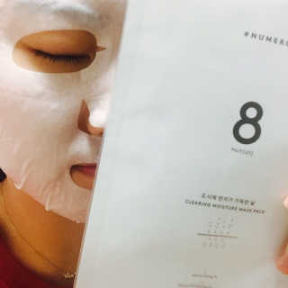 누메로 8 클리어링 모이스처 마스크팩 — 4.5점을 준 리뷰어가 2016년 12월 올린 사용 사진