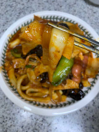 땡땡쿡 쓰촨 마라 떡볶이 2인분 595g — 4점을 준 리뷰어가 2019년 10월 올린 사용 사진