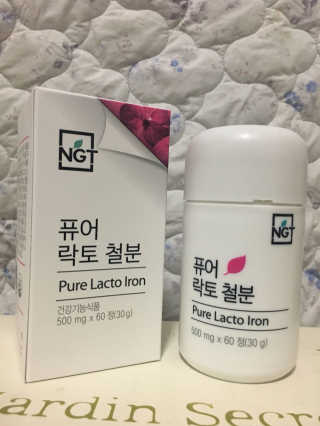 네츄럴굿띵스 퓨어 락토 철분 60일분 — 3.83점을 준 리뷰어가 2018년 1월 올린 사용 사진