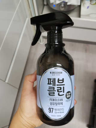 더블유드레스룸 페브클린 500ml — 5점을 준 리뷰어가 2018년 8월 올린 사용 사진