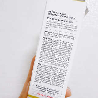 달리프 클로렐라 베러 루트 쿨링 스프레이 100ml — 4점을 준 리뷰어가 2019년 7월 올린 사용 사진