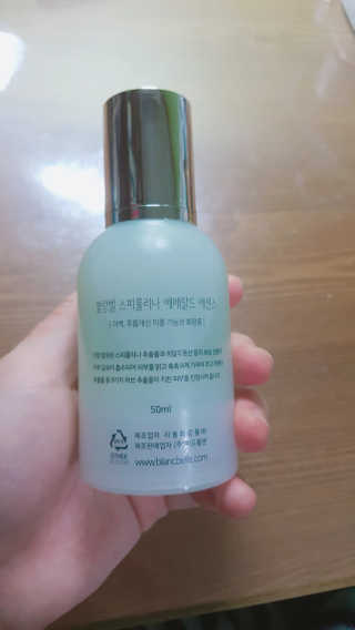 블랑벨 스피루리나 에메랄드 에센스 — 5점을 준 리뷰어가 2018년 3월 올린 사용 사진