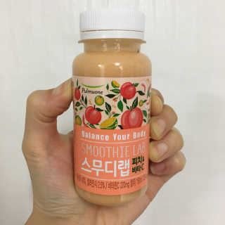 풀무원 스무디랩 피치&비타 — 5점을 준 리뷰어가 2017년 11월 올린 사용 사진