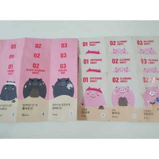 미팩토리 3단 돼지코팩 1box + 3단 흑돼지코팩 1box — 5점을 준 리뷰어가 2019년 8월 올린 사용 사진