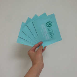 코튼클라우드나인 그린티 클렌징워터 코튼패드 — 3.5점을 준 리뷰어가 2016년 9월 올린 사용 사진