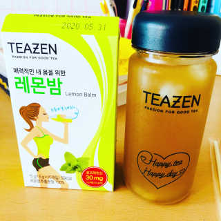 티젠 레몬밤 + 마이보틀 — 5점을 준 리뷰어가 2018년 7월 올린 사용 사진