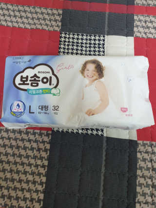 보솜이 리얼코튼 팬티형 — 5점을 준 리뷰어가 2019년 3월 올린 사용 사진