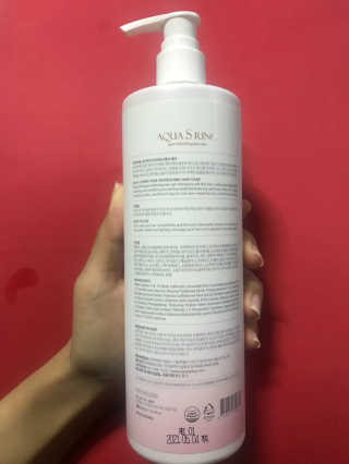 아쿠아큐링 아쿠아S링 퓨어리프레싱 헤어케어 500ml — 4.67점을 준 리뷰어가 2018년 8월 올린 사용 사진