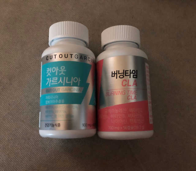 컷아웃 가르시니아+버닝타임 CLA 리뷰 사진