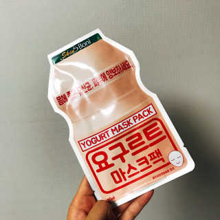 스킨스보니 요거트 마스크팩 — 3점을 준 리뷰어가 2017년 7월 올린 사용 사진