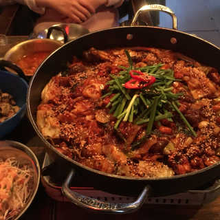 [싼티포 건대점] 직화닭갈비or야채곱창 中 택1 — 2.67점을 준 리뷰어가 2018년 9월 올린 사용 사진
