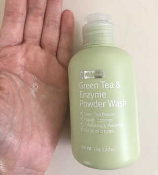 바이 위시트랜드 Green Tea Powder Wash — 5점을 준 리뷰어가 2018년 1월 올린 사용 사진