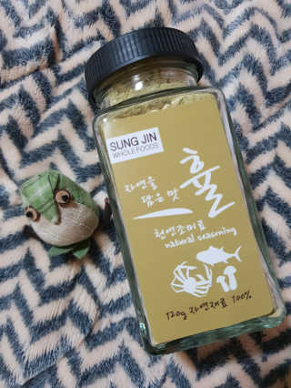 성진홀푸드 프리미엄 천연조미료 휼 120g 1병 — 5점을 준 리뷰어가 2019년 5월 올린 사용 사진